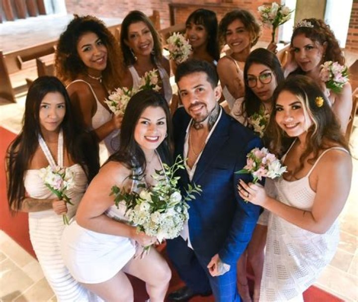Brazilian Male Model Arthur O Urso Who married 9 Women is Left with Only 4 of Them!