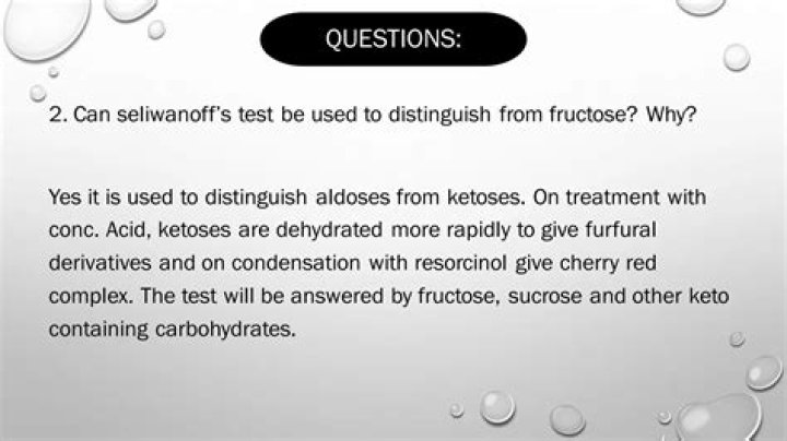 Can Seliwanoff test distinguish sucrose fructose?