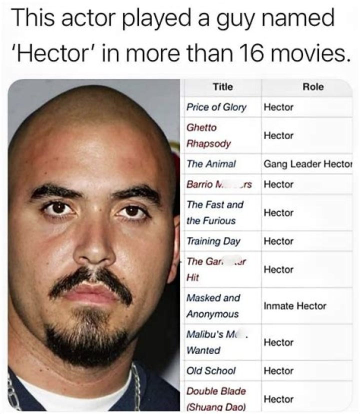 Celebrities named Hector