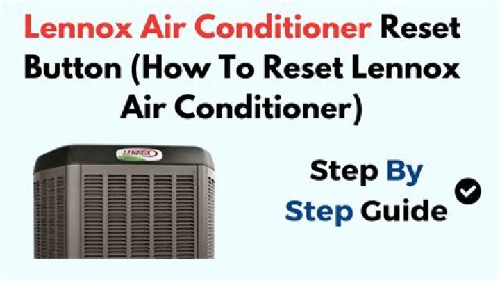 How do I reset my Lennox heater?