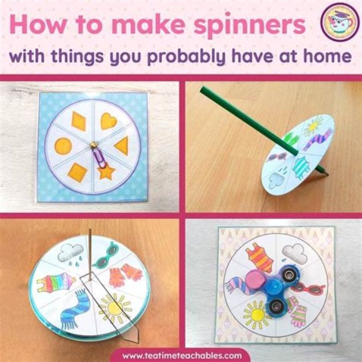 How do you make a spinner for a board game?