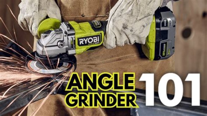 How do you remove the blade from a Ryobi angle grinder?