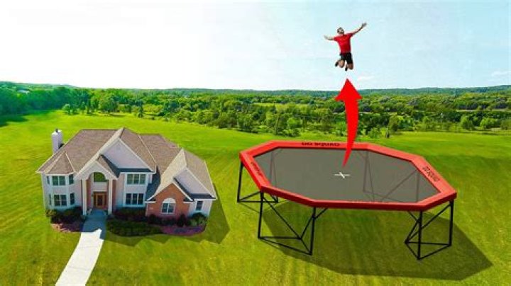 How do you secure a trampoline in high winds?