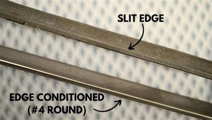 How do you smooth edges of cut metal?