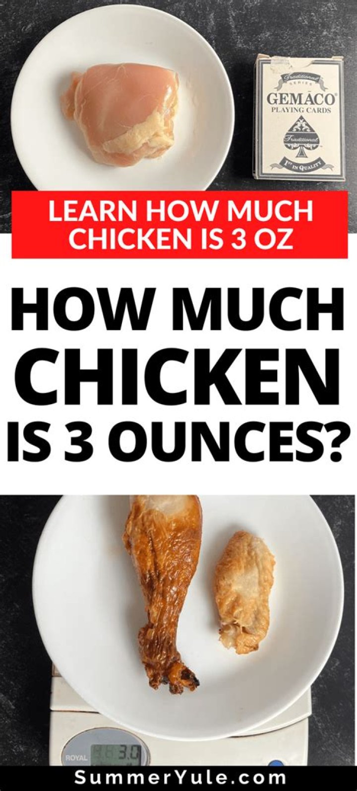 How many ounces is a cup of chicken?
