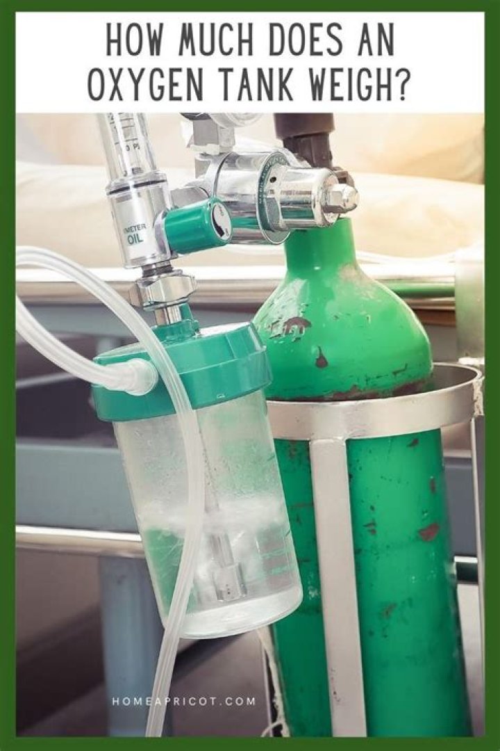 How much does a full oxygen E tank weigh?