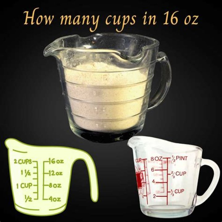 How much is 16 oz of sugar in cups?