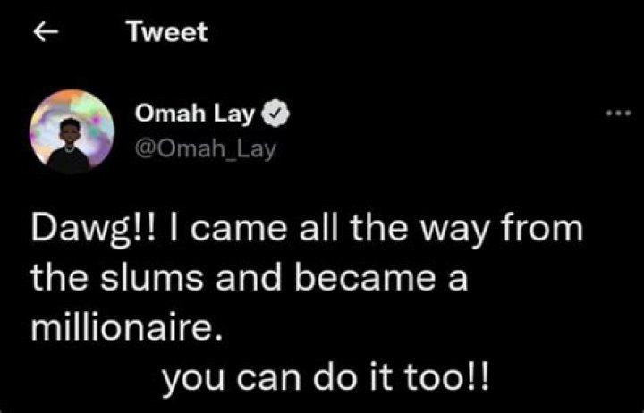 
I Came All The Way From The Slums To Become A Millionaire – Omah Lay 