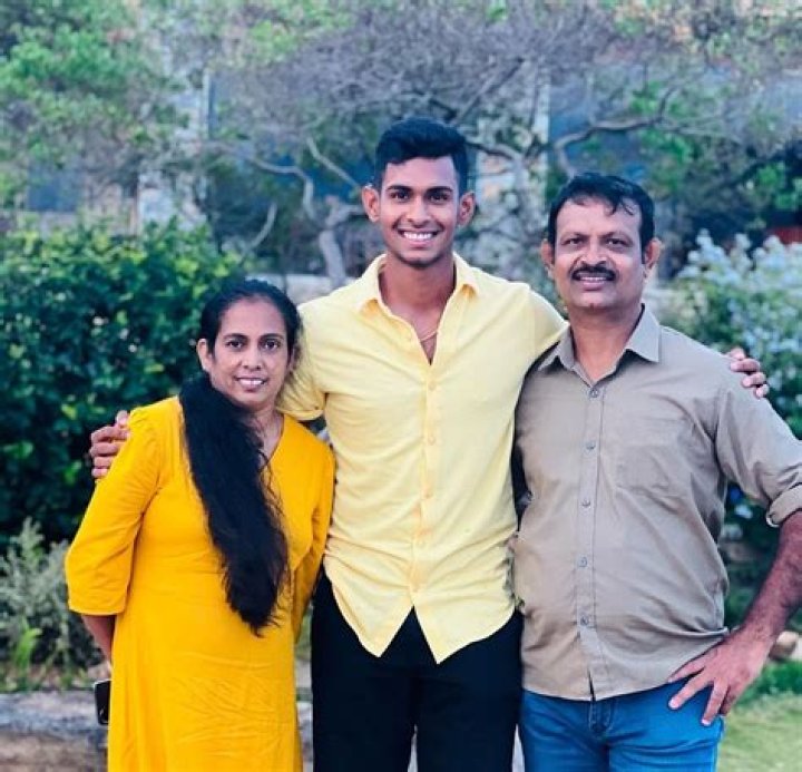 
Matheesha Pathirana Parents | Father Anura Pathirana And Mother 
