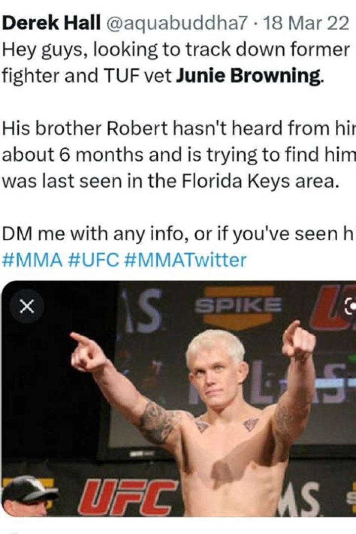 MMA Fighter Junie Browning Net Worth After 16 Years Career