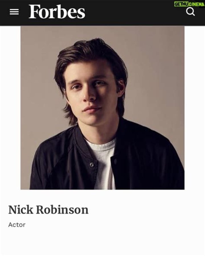Nick Robinson Bio (Wiki) 