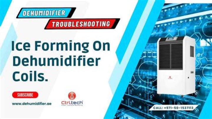 Should my dehumidifier has ice on the coils?