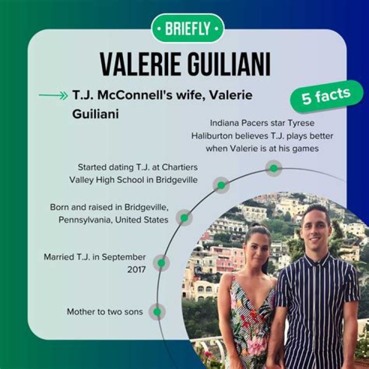 Valerie Guiliani, T.J. McConnell Wife, Son Trace And Family Facts