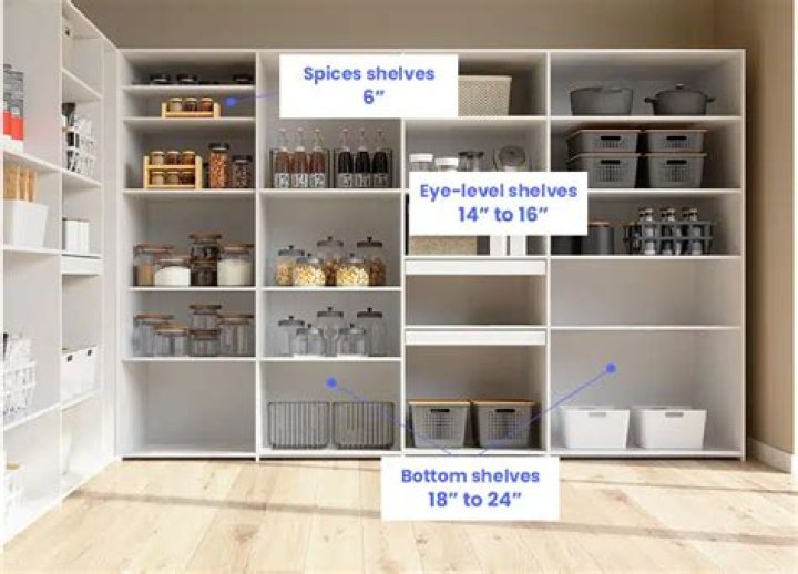 What height should pantry shelves be?