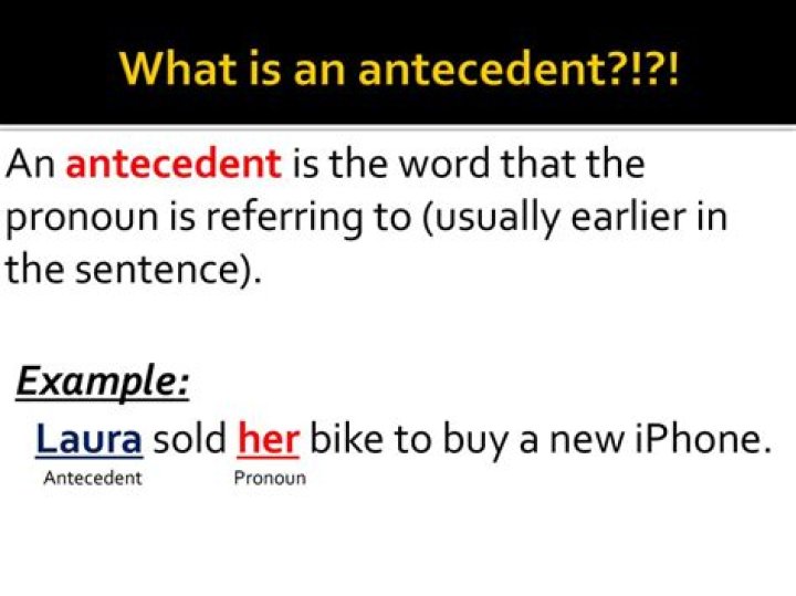 What is antecedent state?
