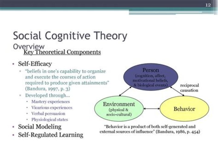 What is social cognitive theory in public health?