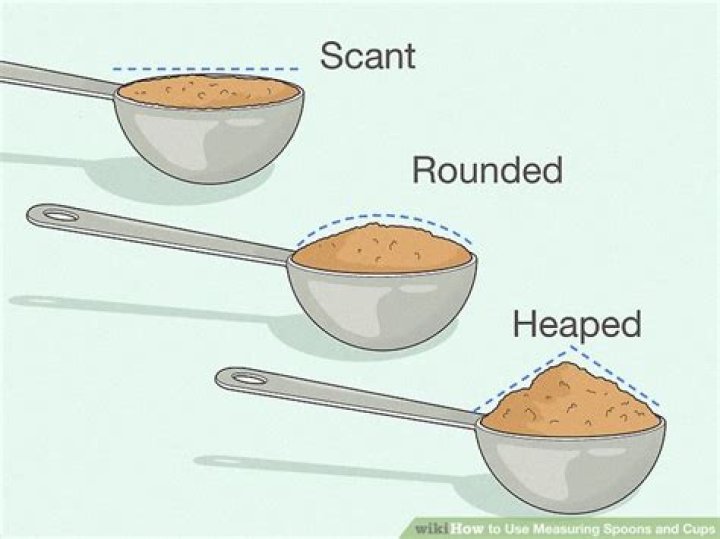 What is the meaning of heaping scoop?