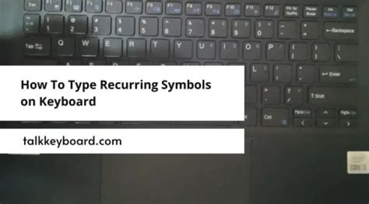 What is the recurring symbol?