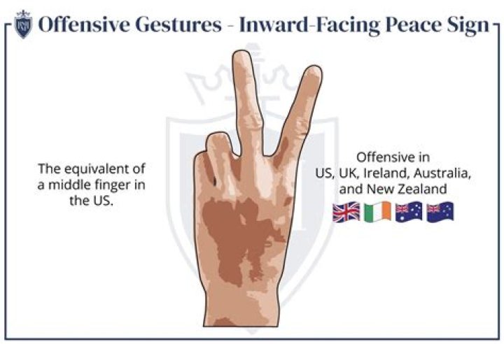 Why are two fingers offensive in England?